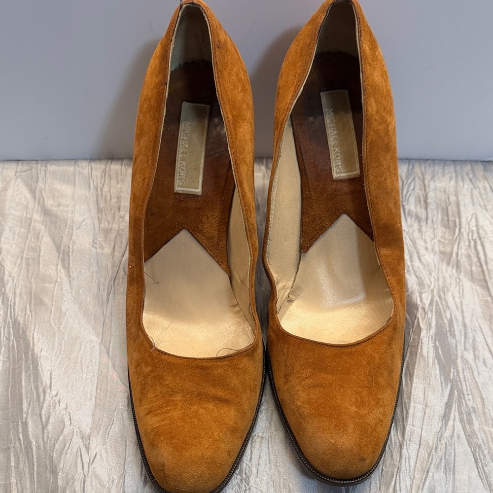 Michael Kors Brown Suede Heels